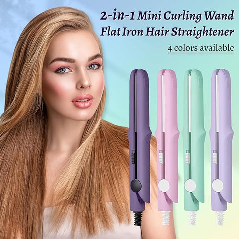 Travel Mini Hair Flat Iron Ceramic Plate Hair Straightener & Straightner