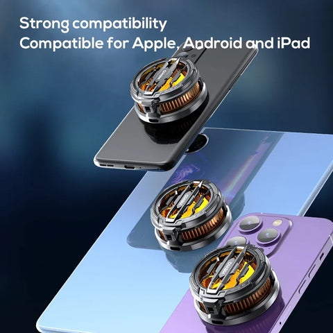 MEMO CX08 CX07 Mobile Phone Cooler Magnetic Cooling Fan Case Radiator For PUBG Gaming Back Clip Cool Heat Sink For Smartphones