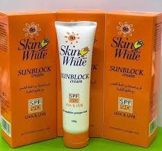 Skin White Sun Block Cream SFF 60/90 UVA & UVB 100gm sun block